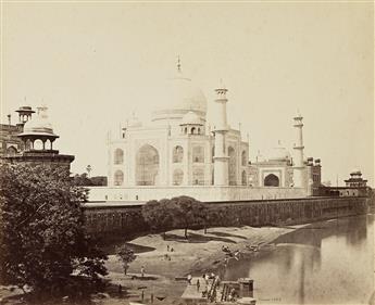 SAMUEL BOURNE (1834-1912) A group of 12 photographs depicting historical landmarks in Agra. 1860s.